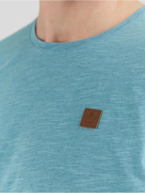 Fundango Jaggy Structured T-Shirt férfi rövid ujjú póló zöld színben 5