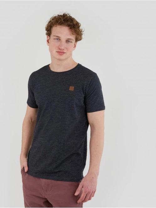 Fundango Jaggy Structured T-Shirt férfi rövid ujjú póló szürke színben 2