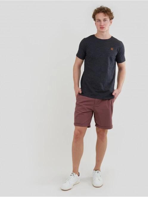 Fundango Jaggy Structured T-Shirt férfi rövid ujjú póló szürke színben 4