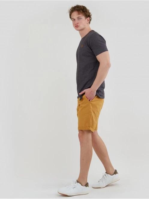 Fundango Jaggy Structured T-Shirt férfi rövid ujjú póló fekete színben 4