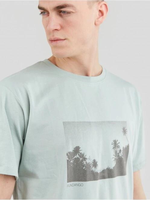 Fundango Talmer T-shirt férfi rövid ujjú póló zöld színben 5