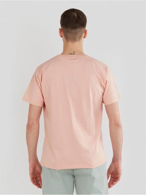 Fundango Talmer T-shirt férfi rövid ujjú póló rózsaszín színben 3