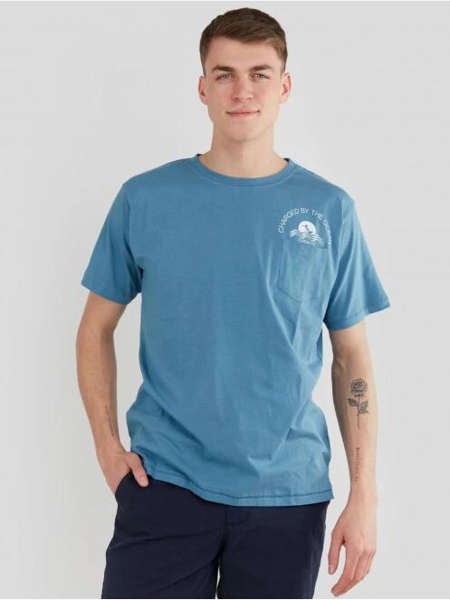 Fundango Talmer Pocket T-shirt férfi rövid ujjú póló kék színben 2