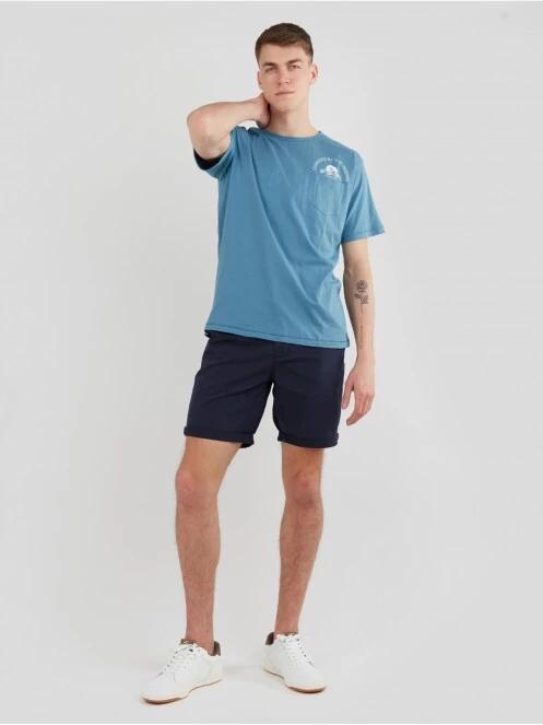 Fundango Talmer Pocket T-shirt férfi rövid ujjú póló kék színben 4