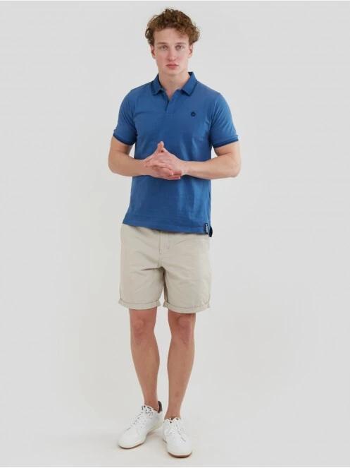 Fundango Incognito Mono Poloshirt férfi galléros póló kék színben 4