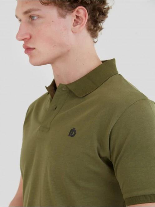 Fundango Incognito Mono Poloshirt férfi galléros póló oliva színben 5