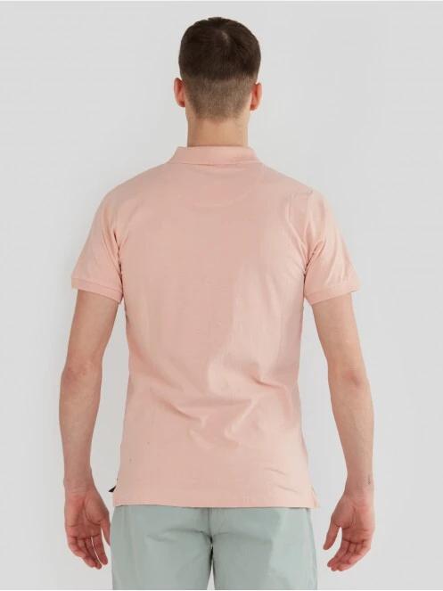 Fundango Incognito Mono Poloshirt férfi galléros póló rózsaszín színben 3