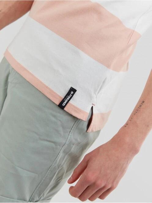 Fundango Incognito Stripe Poloshirt férfi galléros póló fehér színben 6