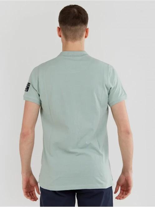Fundango Molton Poloshirt férfi galléros póló zöld színben 3