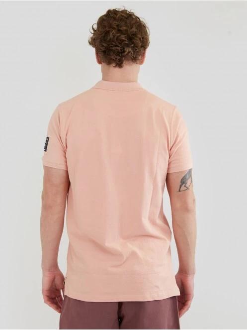 Fundango Molton Poloshirt férfi galléros póló rózsaszín színben 3