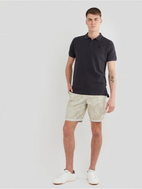 Fundango Molton Poloshirt férfi galléros póló fekete színben 4