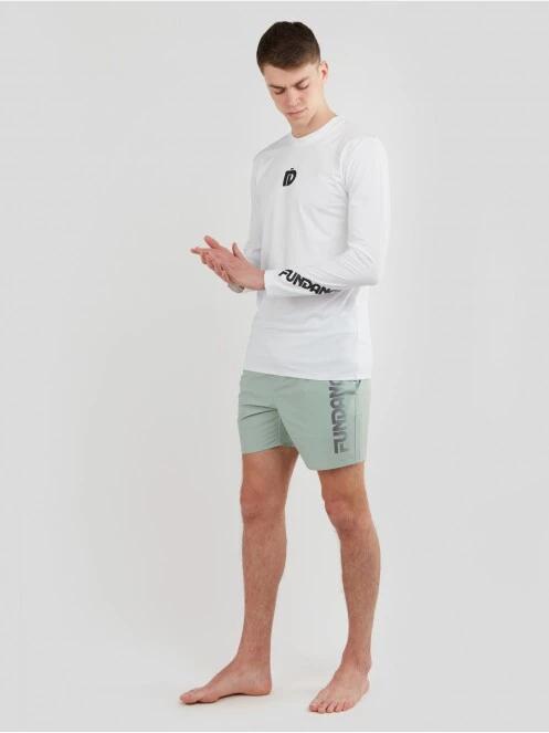 Fundango Manado Long Rashguard férfi hosszú ujjú lycra fehér színben 4