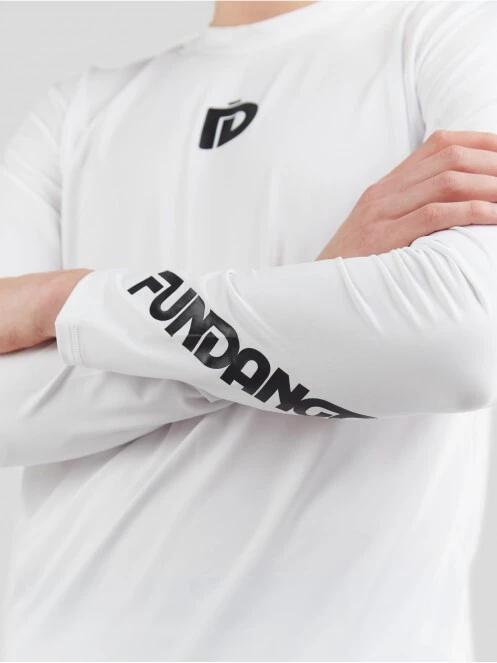 Fundango Manado Long Rashguard férfi hosszú ujjú lycra fehér színben 5