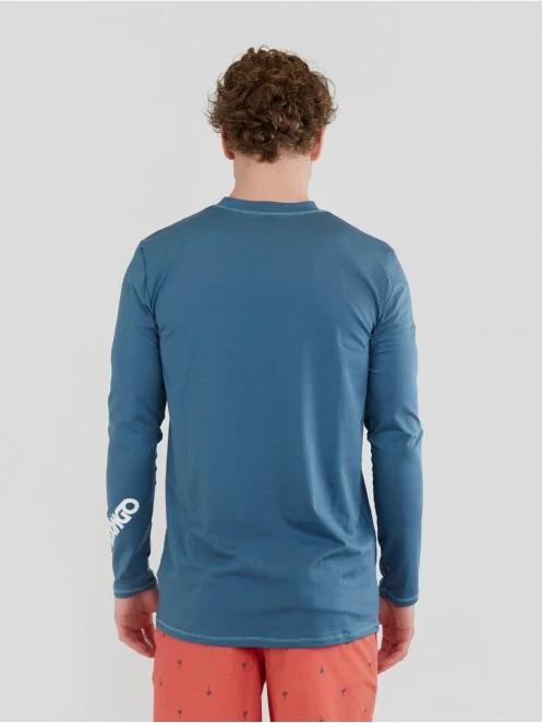 Fundango Manado Long Rashguard férfi hosszú ujjú lycra kék színben 3