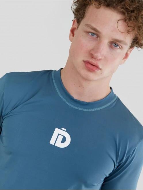 Fundango Manado Long Rashguard férfi hosszú ujjú lycra kék színben 5