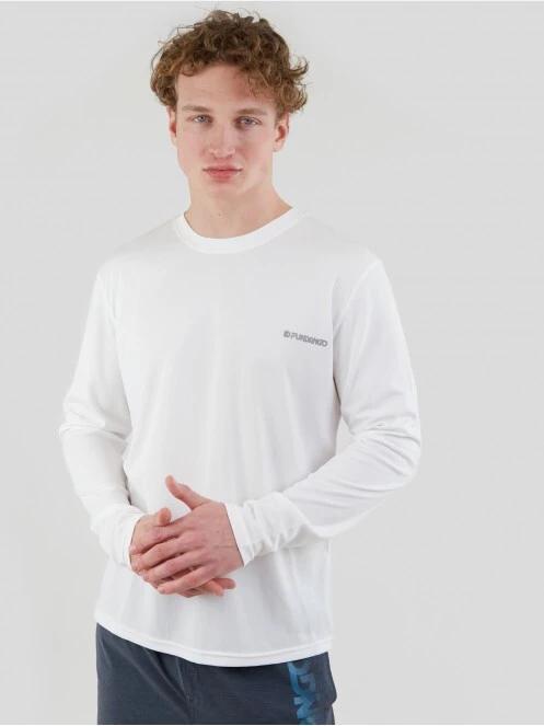Fundango Maurice Long Rashguard férfi hosszú ujjú lycra fehér színben 2