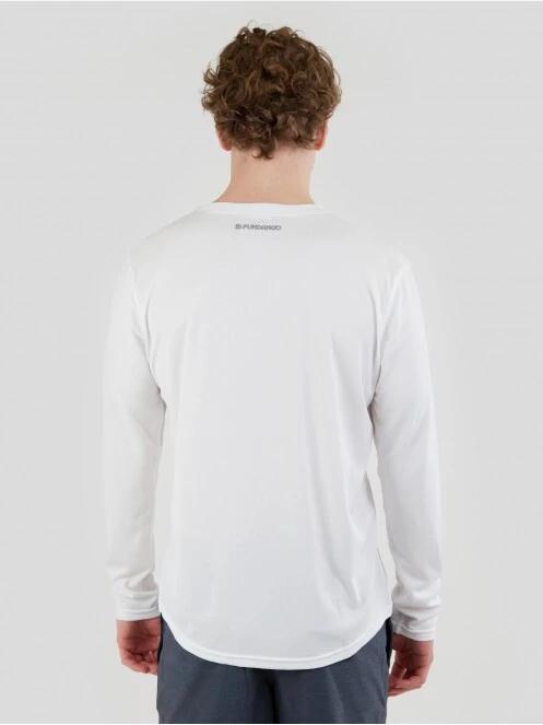 Fundango Maurice Long Rashguard férfi hosszú ujjú lycra fehér színben 3