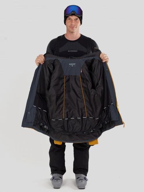 Fundango Fairfield Padded Jacket férfi steppelt síkabát szürke színben 5