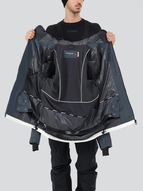 Fundango Rigel 3L Jacket férfi síkabát szürke színben 5
