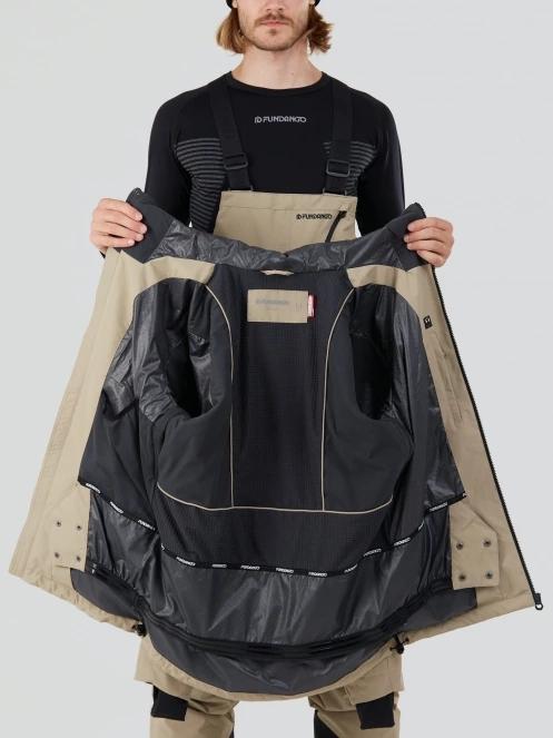 Fundango Rigel 3L Jacket férfi síkabát homok színben 5
