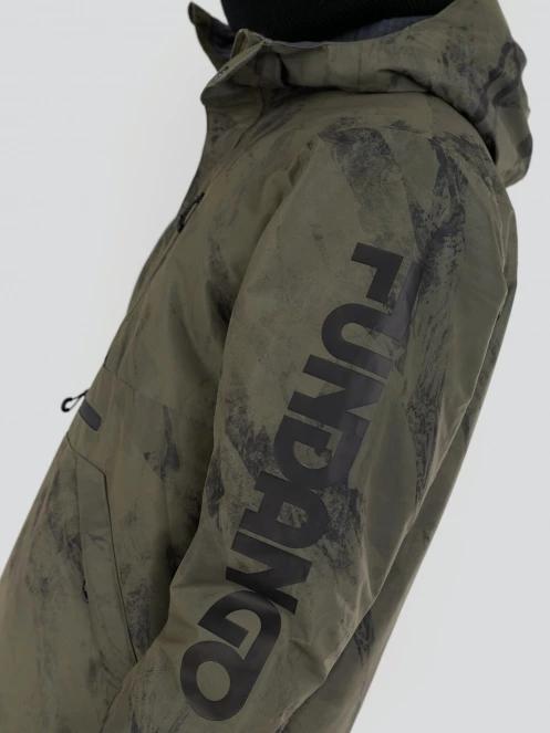 Fundango Tilbury ECO Logo Anorak férfi síkabát zöld színben 7