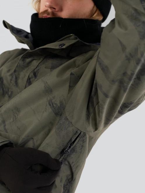 Fundango Tilbury ECO Logo Anorak férfi síkabát zöld színben 9