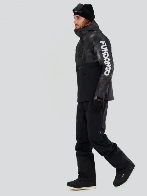 Fundango Tilbury ECO Logo Anorak férfi síkabát fekete színben 4