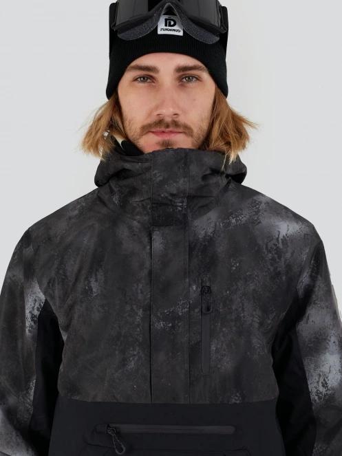 Fundango Tilbury ECO Logo Anorak férfi síkabát fekete színben 6