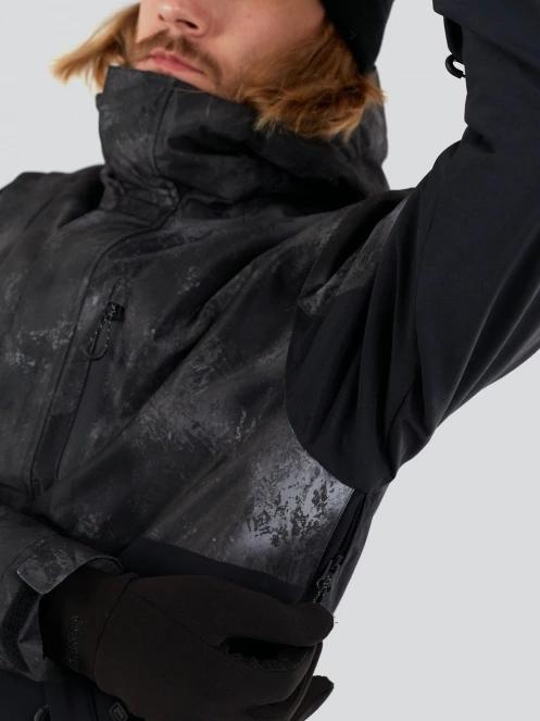 Fundango Tilbury ECO Logo Anorak férfi síkabát fekete színben 8