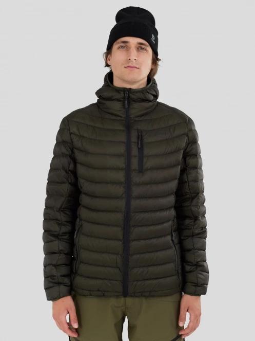 Fundango Rauris Down Jacket férfi tollkabát oliva színben 2