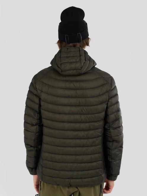 Fundango Rauris Down Jacket férfi tollkabát oliva színben 3