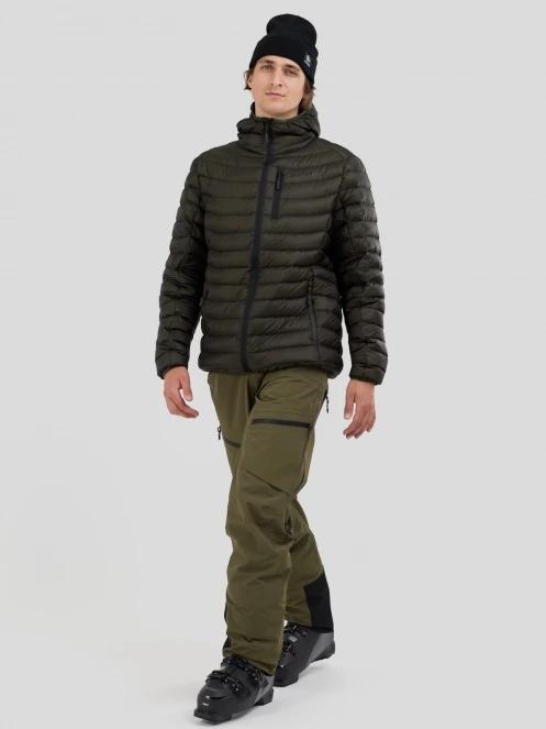 Fundango Rauris Down Jacket férfi tollkabát oliva színben 4