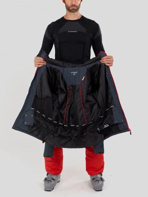 Fundango Orion Padded Jacket férfi steppelt síkabát szürke színben 5