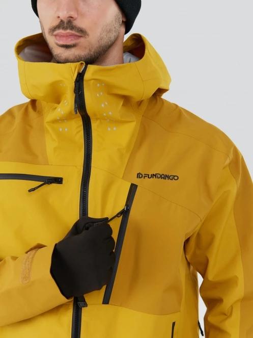 Fundango Manota 3L Shell Jacket férfi síkabát sárga színben 7