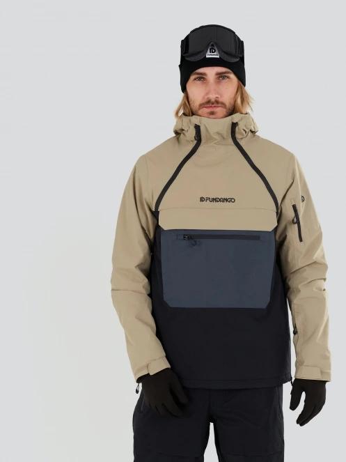Fundango Hydra ECO Anorak férfi síkabát homok színben 2