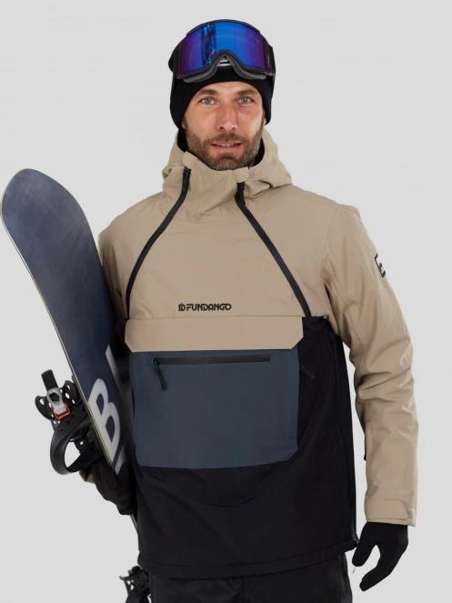 Fundango Hydra ECO Anorak férfi anorák homok színben 2
