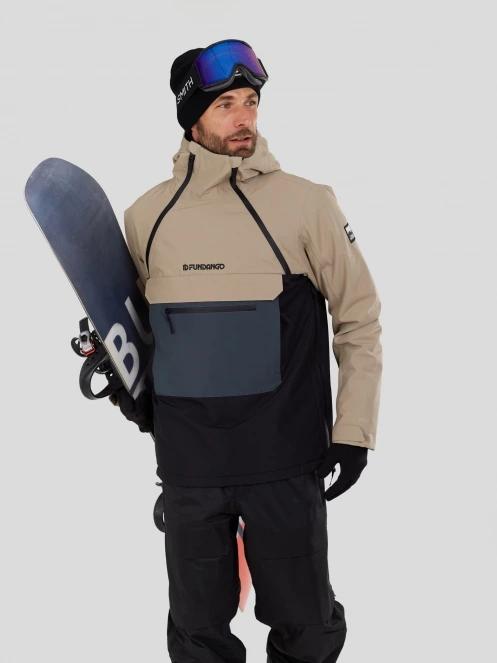 Fundango Hydra ECO Anorak férfi anorák homok színben 4