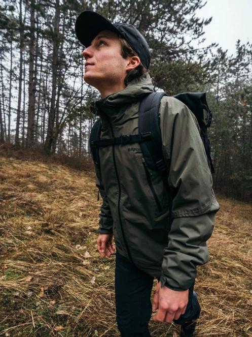Fundango Piorini II  Waterproof Jacket férfi esőkabát oliva színben 13