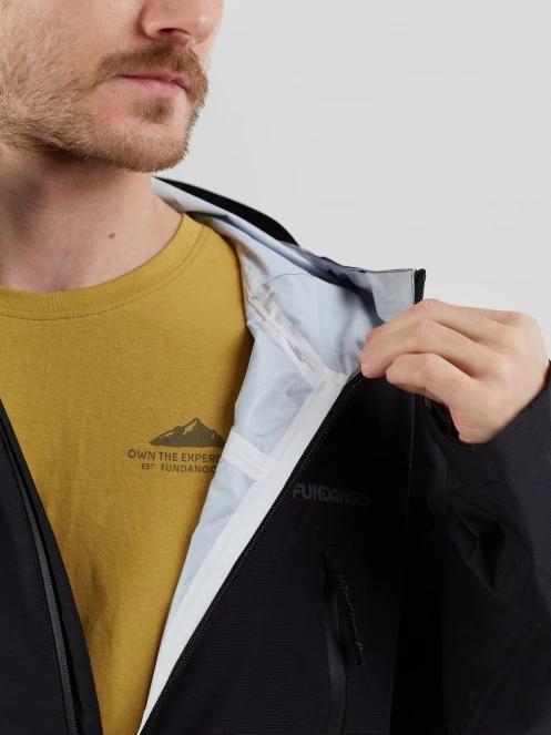 Fundango Piorini II  Waterproof Jacket férfi esőkabát fekete színben 9