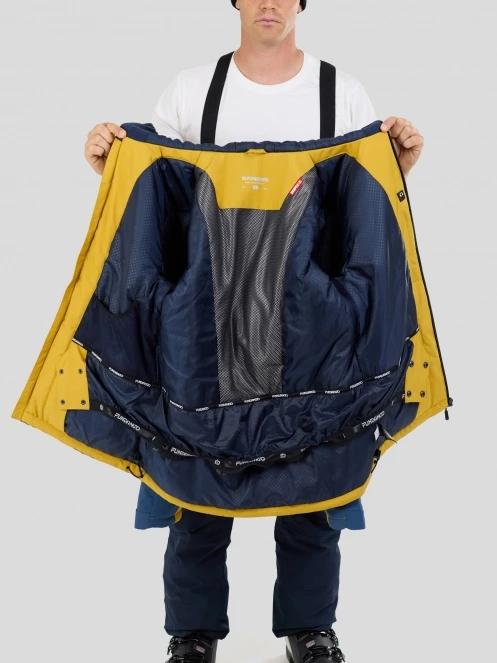 Fundango Horatio Allmountain Jacket férfi síkabát sárga színben 5