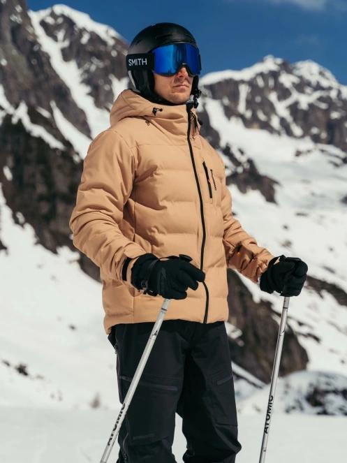 Fundango Portage Padded Jacket férfi steppelt síkabát homok színben 10