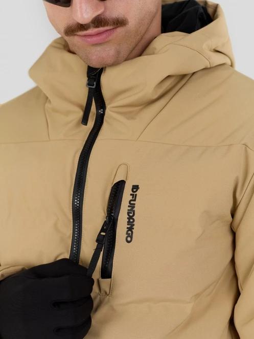 Fundango Portage Padded Jacket férfi steppelt síkabát homok színben 7
