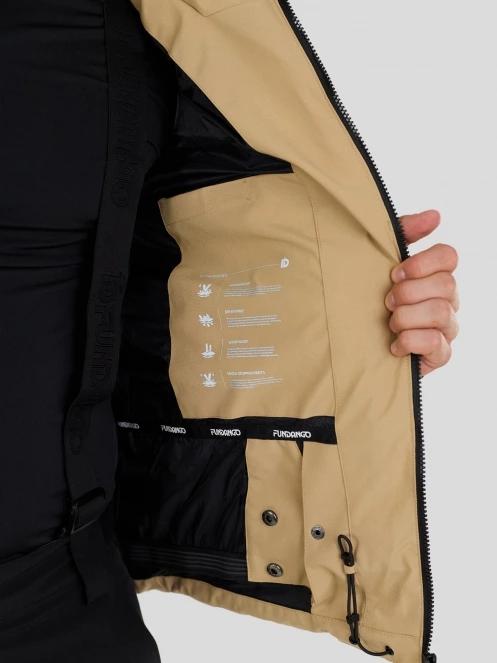 Fundango Portage Padded Jacket férfi steppelt síkabát homok színben 9