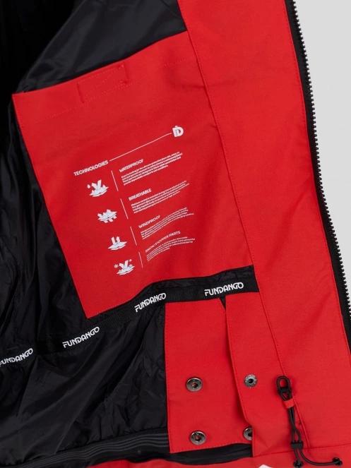 Fundango Portage Padded Jacket férfi steppelt síkabát piros színben 9