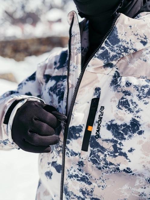 Fundango Portage Padded Jacket férfi steppelt síkabát homok színben 11