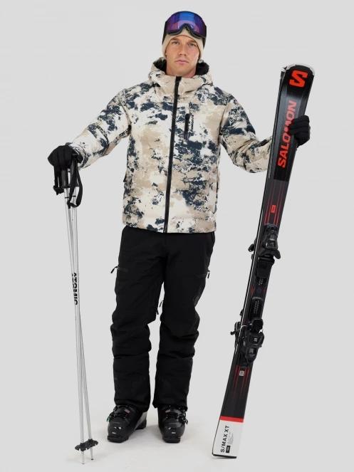 Fundango Portage Padded Jacket férfi steppelt síkabát homok színben 4