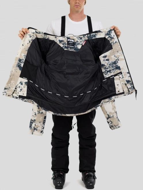 Fundango Portage Padded Jacket férfi steppelt síkabát homok színben 5