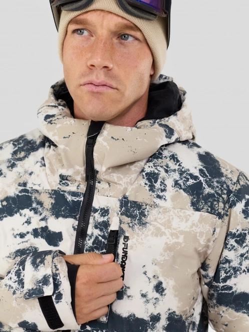 Fundango Portage Padded Jacket férfi steppelt síkabát homok színben 9