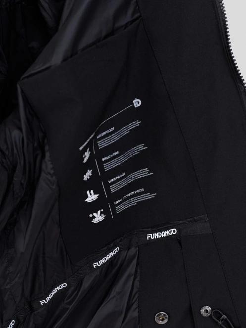 Fundango Portage Padded Jacket férfi steppelt síkabát fekete színben 11