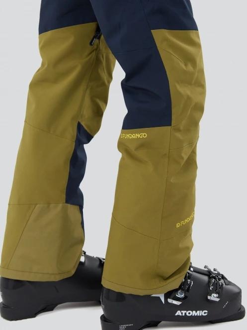 Fundango Teak Colourblock Pants férfi sínadrág zöld színben 7